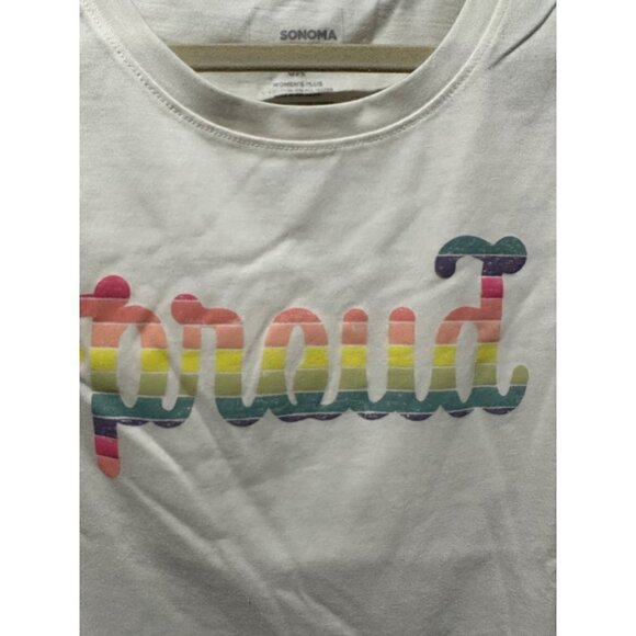 Sonoma Proud Tee size 0X NWT - Picture 4 of 5